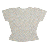 MAYERLINE Womens Grey Printed Short Sleeve Round Neck Top M Lightweight