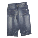 OKAY JEANS Mens Shorts Blue Denim Casual Style M W32 Button Fly Comfortable Fit