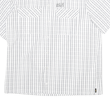 JACK WOLFSKIN Mens White & Grey Check Shirt XL Outdoor Casual Lightweight