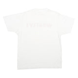 SCREEN STARS Mens White Red WESTLY Graphic T-Shirt L Short Sleeve Crew Neck