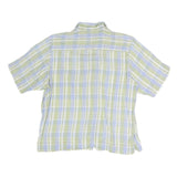 COLUMBIA Womens Green & Blue Check Shirt S Lightweight Casual Summer