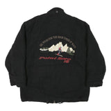 POINT ZERO Womens Black Wool Ski Wear Jacket M Wool Zip Plain Winter Outerwear