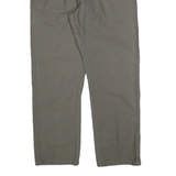 WRANGLER Mens Cotton Blend Green Regular Straight Trousers W34 L30 Casual Zip