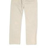 LEVI'S 501 Mens Jeans Cream Regular Straight Denim Raw W28 L29 Classic Button