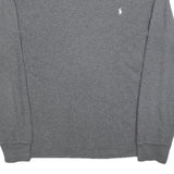 POLO RALPH LAUREN Mens Grey Pullover Cotton Jumper Crew Neck Basic Knit XL