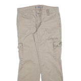 DICKIES Womens Regular Beige Cotton Blend Cargo Trousers W32 L32 Practical