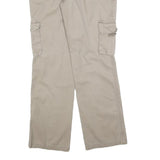 DICKIES Womens Regular Beige Cotton Blend Cargo Trousers W32 L32 Practical