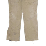 CARHARTT Mens Cotton Canvas Beige Regular Fit Straight Leg Trousers W38 L29