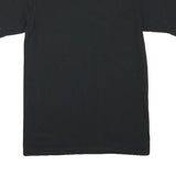 CHAMPION Mens Black Graphic T-Shirt S Short Sleeve Crew Neck Cotton Blend