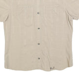 JACK WOLFSKIN Womens Beige Travel Shirt L Lightweight Cotton Blend Summer