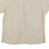 JACK WOLFSKIN Womens Beige Travel Shirt L Lightweight Cotton Blend Summer