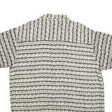 HONORS Mens Black & Cream Patterned Shirt XL Casual Short Sleeve Lightweight