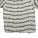 HONORS Mens Black & Cream Patterned Shirt XL Casual Short Sleeve Lightweight