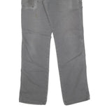 DICKIES Mens Cotton Grey Regular Straight Trousers W32 L34 Workwear Casual Zip