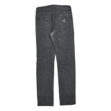 CARHARTT Mens Slim Black Jeans Denim W31 L32 Zip Classic Fit Casual Streetwear