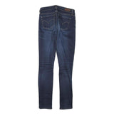 LEVI'S Womens Slim Skinny Denim Medium Blue W25 L29 Cotton Blend Zip Jeans