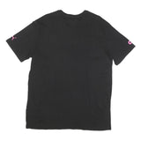 PUMA Mens Black Graphic T-Shirt L Short Sleeve Crew Neck Cotton Blend