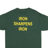 JERZEES Mens Green Placer Baseball Graphic T-Shirt L Short Sleeve Crew Neck