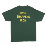 JERZEES Mens Green Placer Baseball Graphic T-Shirt L Short Sleeve Crew Neck