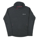 BERGHAUS Womens Black Plain Funnel Neck Basic Knit Jumper S Outdoor Hiking