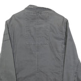 LOIS Mens Grey Cotton Workwear Button Jacket S Casual Durable Classic