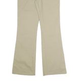 DICKIES Womens Cotton Blend Beige Regular Fit Bootcut Trousers W30 L30 Chino