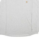CARHARTT Mens Grey Long Sleeve T-Shirt XL Crew Neck Sunrun Commercial Pocket