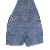 OLD NAVY Womens Blue Cotton Denim Dungarees Loose S W14 L37 Casual Summer