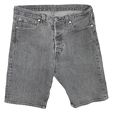 LEVI'S Womens Shorts Grey Denim Casual M W32 Classic Fit Comfortable