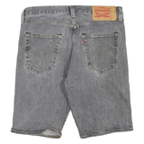 LEVI'S Womens Shorts Grey Denim Casual M W32 Classic Fit Comfortable