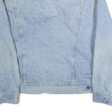 LEE Mens Blue Denim Jacket L Cotton Button Closure Classic Fit Chest Pockets