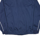 NIKE Mens Blue Track Jacket XL Polyester Blend Plain Sports Casual Zip