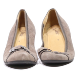 GABOR Court Heels Grey Suede Womens UK 5