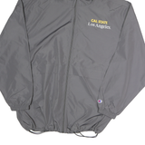 CHAMPION Mens Grey Zip Hooded Jacket 2XL Polyester Cal State Los Angeles Golden