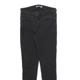 LEVI'S 711 Womens Jeans Black Slim Skinny Denim Medium W29 L30 Stretch Cotton