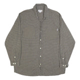 CARHARTT Mens Green & Brown Check Shirt XL Button Front Long Sleeve Casual