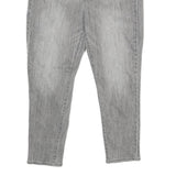 LAUREN RALPH LAUREN Womens Grey Regular Fit Straight Denim Jeans W34 L26 Zip