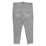 LAUREN RALPH LAUREN Womens Grey Regular Fit Straight Denim Jeans W34 L26 Zip