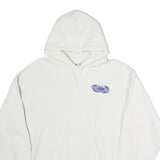 LEE Mens White Freedom High School Hoodie L Cotton Pullover 2007 Print