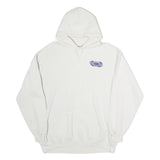 LEE Mens White Freedom High School Hoodie L Cotton Pullover 2007 Print