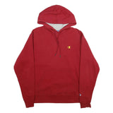 CHAMPION Mens Red Pullover Hoodie M Cotton Blend Streetwear Casual