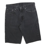 LEVI'S Mens Shorts Black Denim M W32 Classic Cotton Blend Summer Casual