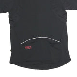 IXS Mens Black & Red Modern T-Shirt S Short Sleeve 1/4 Zip Sports Activewear