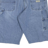 WRANGLER Mens Shorts Blue Casual Denim L W36 Distressed Workwear