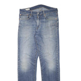 LEVI'S Mens Blue Regular Straight Denim Medium W31 L31 Casual Zip Jeans
