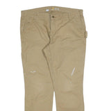 CARHARTT Womens Slim Fit Beige Cotton Blend Trousers W38 L32 Utility Workwear