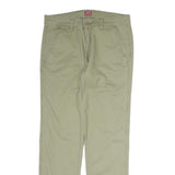 LEVI'S Mens Cotton Beige Regular Fit Straight Leg Trousers W30 L29 Casual Zip