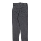 LEVI'S Womens Jeans Black Slim Skinny Denim Medium W27 L32 Stretch Zip Fasten