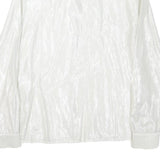 REISS Womens White Polyester Blend Shirt UK 12 Elegant Long Sleeve Formal