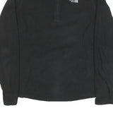 THE NORTH FACE Womens Black Patterned Jumper 1/4 Zip Regular Fit L